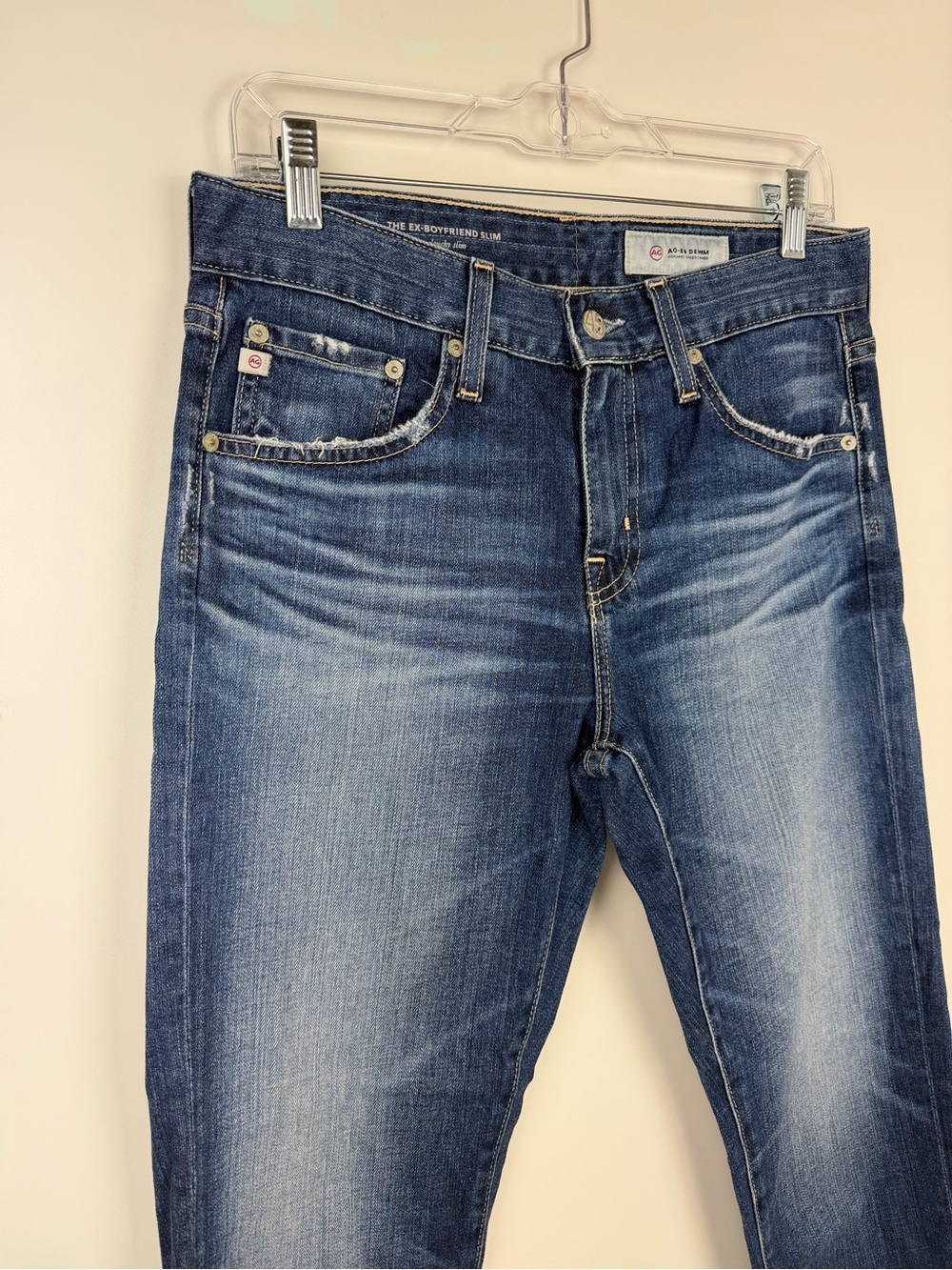 AG Adriano Goldschmied The Ex-Boyfriend Slim Jeans in 12Y Wash, Size 26R - Picture 4 of 15